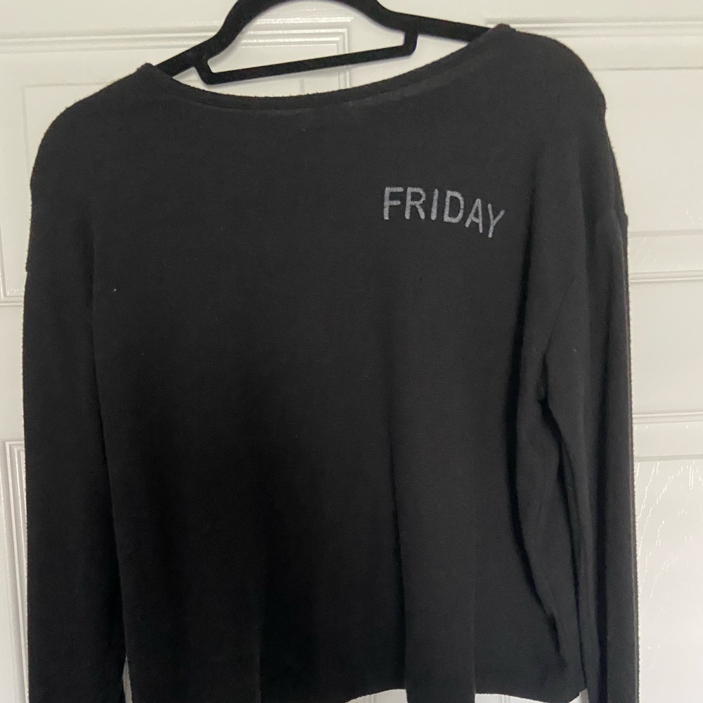 Black fleece long sleeve